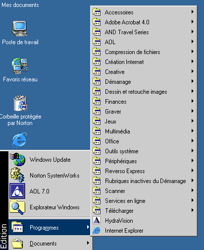 Affiche les programmes que vous avez installés sur votre ordinateur